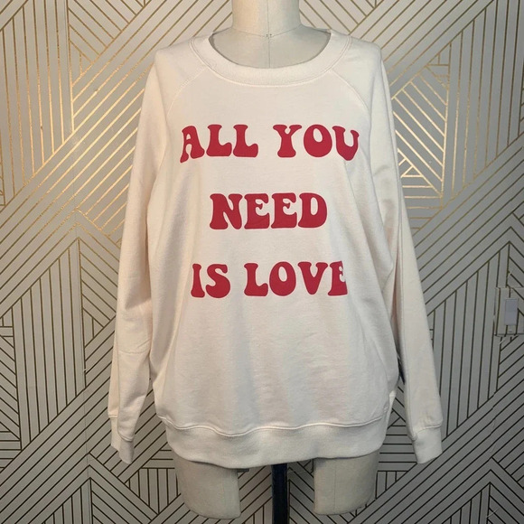 Wildfox All You Need Is Love Sommers‎ Sweatshirt - Picture 2 of 13